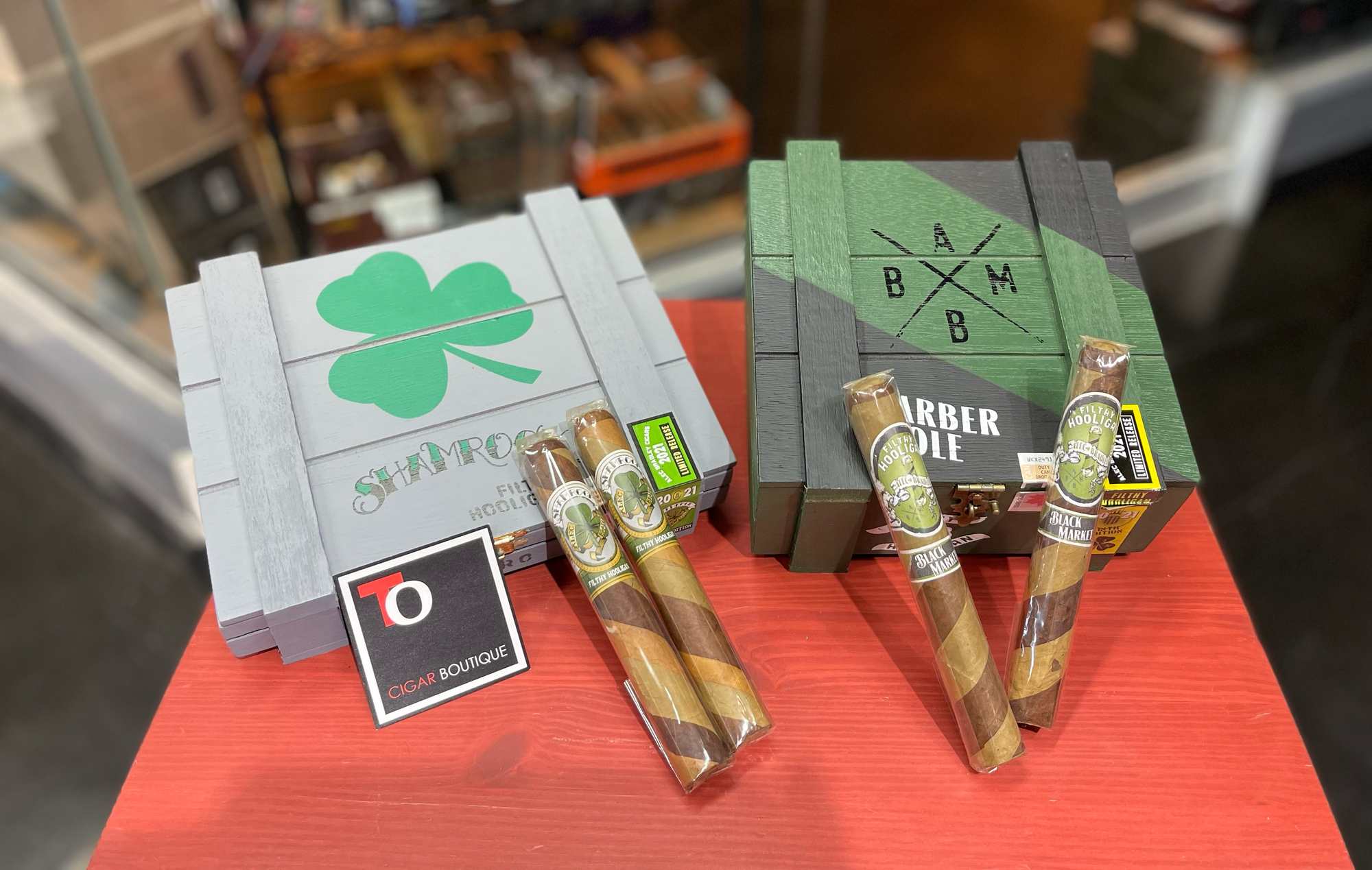 Alec Bradley Filthy Hooligan Shamrock and Barber Pole