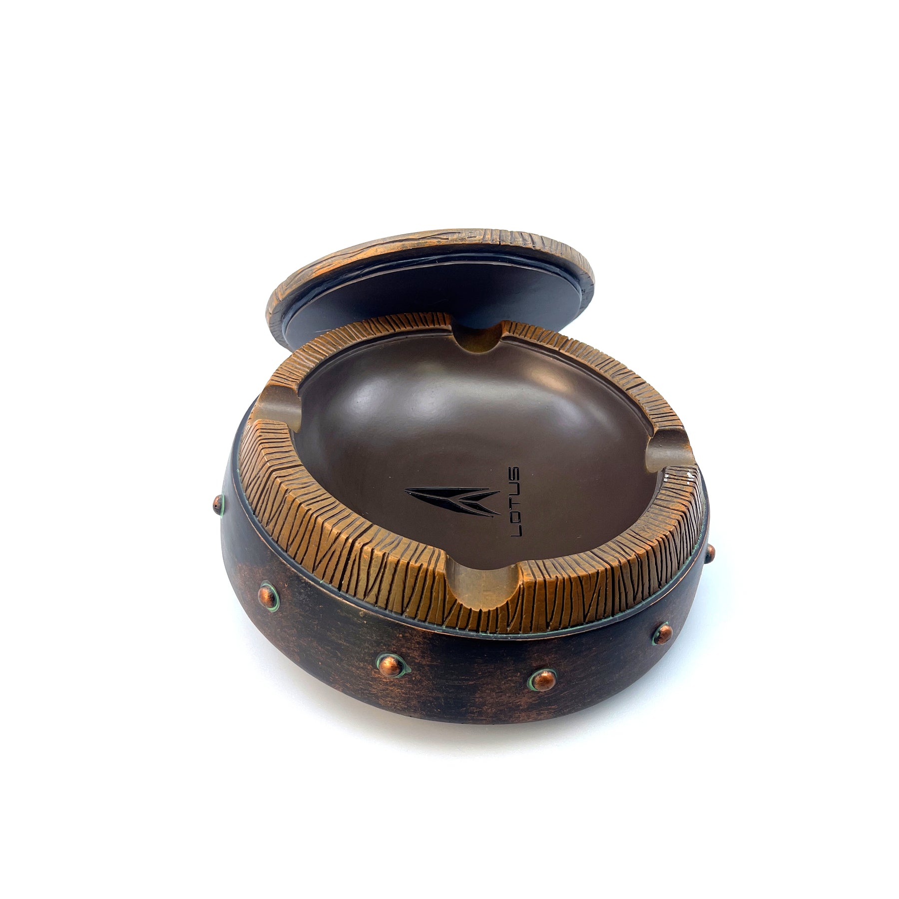 Lotus Resin Barrel Ashtray