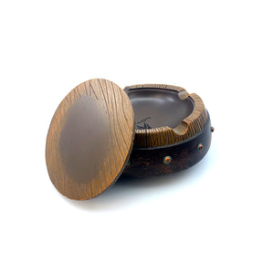 Lotus Resin Barrel Ashtray